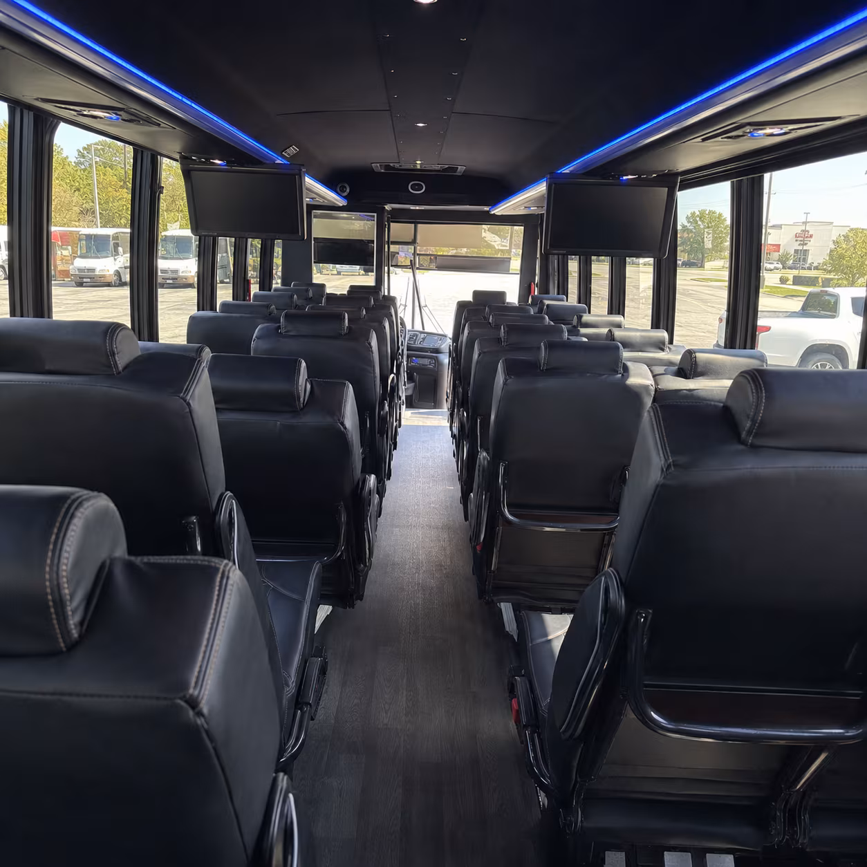 25 passenger minibus interior