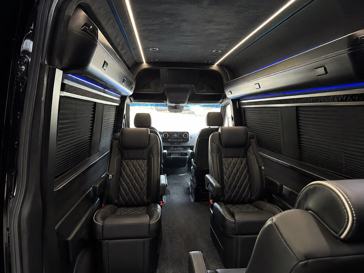 san mateo corporate event transportation onboard seating