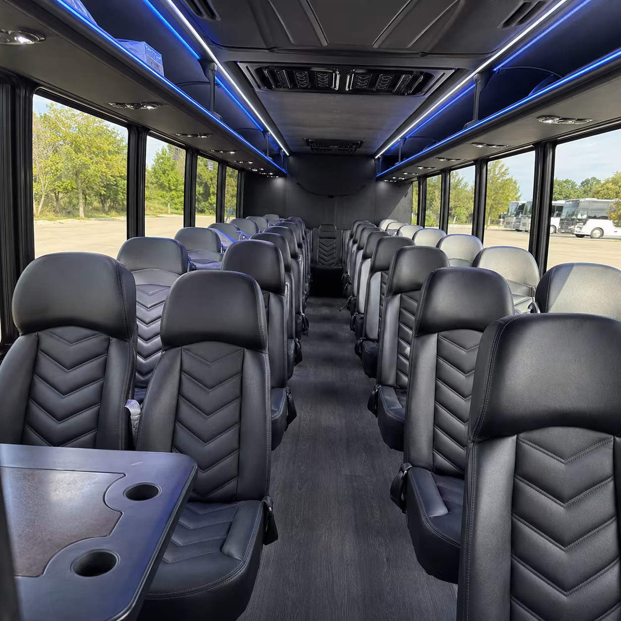 san mateo sporting event transportation onboard seating